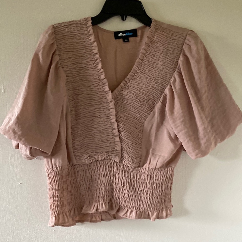 Alice Blue blouse dusty pink size L